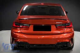 Пълни разширения за каросерия, подходящи за BMW 3 Series G20 Sedan G21 Touring (2018-up) M340i Дизайн Черен Съвети-image-6090456