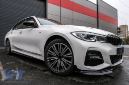 Пълен комплект разширения за каросерия, подходящи за BMW 3 Series G20 Sedan G21 Touring (2018-up) M340i Конкуренция Дизайн Черен Съвети-image-6092826
