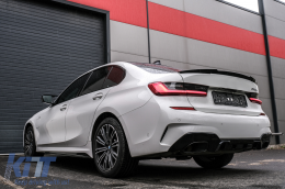 Пълен комплект разширения за каросерия, подходящи за BMW 3 Series G20 Sedan G21 Touring (2018-up) M340i Конкуренция Дизайн Черен Съвети-image-6092827