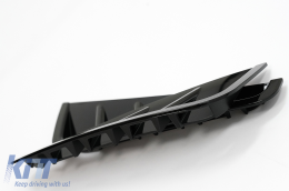 Капаци на Предна Броня, странични перки Flics, подходящи за Mercedes C-Class W205 S205 Sedan T-Model Facelift (2018-2020) Piano Black-image-6084836