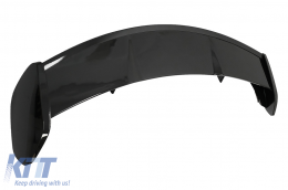 Спойлер на капака на покрива, подходящ за Mercedes GLA H247 (2020-up) Piano Black-image-6085053