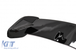 Спойлер на капака на покрива, подходящ за Mercedes GLA H247 (2020-up) Piano Black-image-6085061