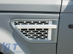 Предна Броня , подходяща за Land Range Rover Спорт L320 Facelift (2009-2013) с Централна решетка и Странични вентилационни отвори и Предни калници Автобиографичен дизайн-image-6083273