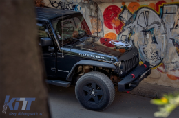 Метална Предна Броня, подходяща за JEEP Wrangler / Rubicon JK (2007-2017) 10th Anniversary Hard Rock Стил-image-6085235