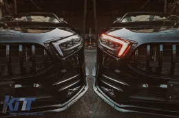 Удължение на Предна Броня , подходящо за Mercedes A-Class W177 V177 (04.2018-нагоре) A35 Дизайн Черен Edition-image-6090893
