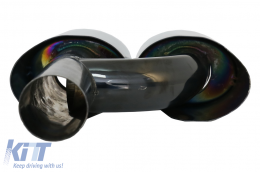 Накрайници за ауспух Черен подходящи за Mercedes C-Class E-Class S-Class CLS SL SLK W204 W211 W221 W219 E63 C63 Дизайн-image-6087862