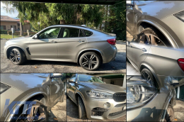 Калник и Разширители за калник , подходящи за BMW X6 F16 (2015-2020) M-Design M-Sport Piano Black-image-6090749