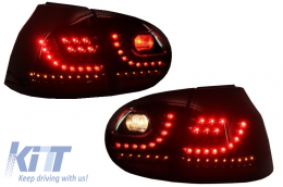Удължител на Задна Броня , подходящ за VW Golf 5 V (2003-2007) с LED Задни светлини и Пълна изпускателна система R32 Look-image-6084561