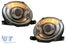 image-1-Headlights suitable for Fiat 500 Hatchback (2007-2015) Chrome
