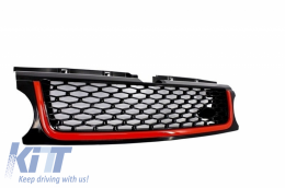 Комплект за тяло, подходящ за Land Range Rover Спорт L320 Facelift (2009-2013) Автобиографичен дизайн Черен / Red Решетка Edition-image-6086392
