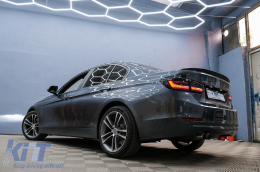 ЛЕД БАР Задни светлини , подходящи за BMW 3 Series F30 Pre LCI & LCI (2011-2019) Черен дим с Динамичен последователни светлини-image-6094304