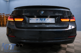 ЛЕД БАР Задни светлини , подходящи за BMW 3 Series F30 Pre LCI & LCI (2011-2019) Черен дим с Динамичен последователни светлини-image-6094309