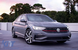 Предна Броня с Централна решетка и удължен Спойлер , подходящ за VW Jetta Mk7 (2019-2021) GLI Дизайн-image-6087523