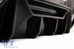 Спойлер на Предна Броня , подходящ за BMW 1 Series F20 F21 LCI (2015-2019) със Дифузьор на спойлер на задната броня и разширения на Прагове Хечбек M Sport Piano Black-image-6087539