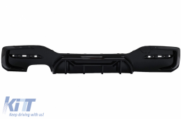 Спойлер на Предна Броня , подходящ за BMW 1 Series F20 F21 LCI (2015-2019) със Дифузьор на спойлер на задната броня и разширения на Прагове Хечбек M Sport Piano Black-image-6087542