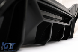 Спойлер на Предна Броня , подходящ за BMW 1 Series F20 F21 LCI (2015-2019) със Дифузьор на спойлер на задната броня и разширения на Прагове Хечбек M Sport Piano Black-image-6087560