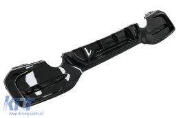 Спойлер на Предна Броня , подходящ за BMW 1 Series F20 F21 LCI (2015-2019) със Дифузьор на спойлер на задната броня и разширения на Прагове Хечбек M Sport Piano Black-image-6087570