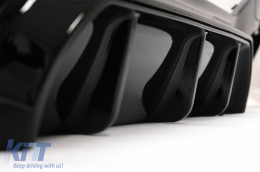 Спойлер на Предна Броня , подходящ за BMW 1 Series F20 F21 LCI (2015-2019) със Дифузьор на спойлер на задната броня и разширения на Прагове Хечбек M Sport Piano Black-image-6087584