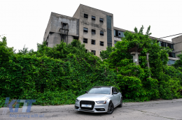 Капаци за Халогени подходящи за Audi A4 B8 Facelift (2012-2015) RS4 Дизайн Черен-image-6094136