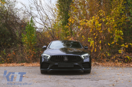 Централна решетка Подходящ за Mercedes CLS-Class C257 (2018-up) GTR Дизайн Piano Black-image-6098172