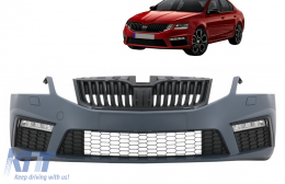 Предна Броня подходяща за Skoda Octavia III 5E Facelift (2017-2019) RS Дизайн-image-6092604