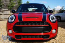 Комплект съраунд Фарове Фарове Решетка Задни светлини Капаци, подходящи за MINI III F55/F56 Хечбек F57 Кабриолет (2014-нагоре) Piano Black-image-6090527