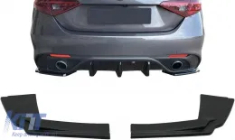 Сплитери Перки на Задна Броня , подходящи за Alfa Romeo Giulia 952 (2016-2021) Черен-image-6106653