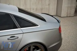 Спойлер за багажник, подходящ за Audi A6 C7 4G Седан 4 врати (2011-2018) Piano Black-image-6092396
