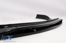 Удължен Спойлер за Предна Броня , подходящ за VW Golf 8 R (2020-) Piano Black-image-6092324