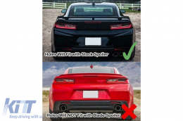 Спойлер на багажника Спойлер на капака на багажника, подходящ за Chevrolet Camaro (2016-Up) Piano Black-image-6093020