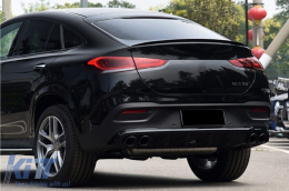 Спойлер на капака на багажника, подходящ за Mercedes GLE Купе C167 (2020-Up) Piano Black-image-6096783
