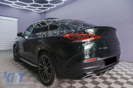Спойлер на капака на багажника, подходящ за Mercedes GLE Купе C167 (2020-Up) Piano Black-image-6097230