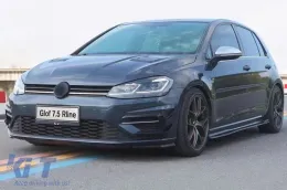 Странични капаци на Предна Броня , подходящи за VW Golf 7.5 5G R Хечбек (2017-2020) Carbon Look-image-6091657
