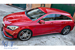 Удължение на Спойлер на Предна Броня , подходящо за Mercedes CLA C117 X117 Спортна линия (2016-2018) Piano Black-image-6106800