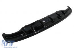 Въздушен дифузьор на Задна Броня , подходящ за Skoda Octavia III 5E Sedan Wagon (2013-2019) Piano Black-image-6089833