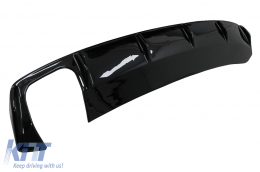 Въздушен дифузьор на Задна Броня подходящ за Skoda Octavia II (2004-2009) Piano Black-image-6089811