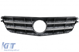 Предна Решетка , подходяща за Mercedes C-Class W204 S204 Лимузина Комби (2007-2014) Спорт Сребърен-image-6091381