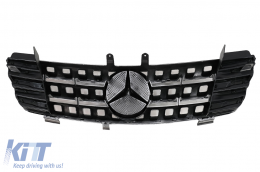 Централна Предна Решетка подходяща за Mercedes ML W164 (2005-2008) Хром-image-6091367