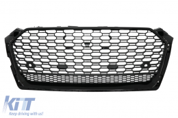 image-75-Предна Решетка без значки, подходяща за Audi A5 F5 (2017-2019) RS Дизайн Piano Black