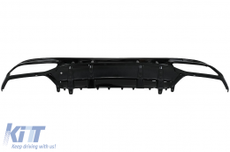 Дефузьор за задна броня , подходящ за Mercedes C-Class W205 S205 (2014-2020) C63S Дизайн Сребърен Tips Само за AMG Спортна линия-image-6091970