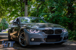 Предна Броня подходяща за BMW 3 Series F30 F31 (2011-2019) M-Technik Дизайн Без фарове за мъгла-image-6094049