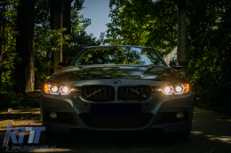 Предна Броня подходяща за BMW 3 Series F30 F31 (2011-2019) M-Technik Дизайн Без фарове за мъгла-image-6094057
