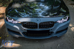 Предна Броня подходяща за BMW 3 Series F30 F31 (2011-2019) M-Technik Дизайн Без фарове за мъгла-image-6094059