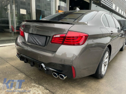 Накрайници за ауспух подходящи за BMW 5 Series F10 F11 (2011-2017) M5 LCI дизайн Хром-image-6096324