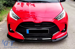 Спойлер на Предна Броня , подходящ за Toyota Yaris MK4 XP210 (2020-up) Piano Black-image-6092876