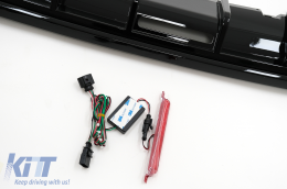 Дефузьор за задна броня , подходящ за VW Golf 8 Хечбек Mk8 MQB (2020-Up) Piano Black-image-6097229