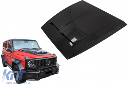 Капак на капака, подходящ за Mercedes G-Class W463 Facelift (2018-2022) Сух карбон-image-6095689