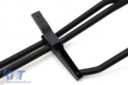 Предна предпазител Булбар / Ролбар , подходящ за Mercedes G-Class Facelift W463 G63 Дизайн (2018-2022) Piano Black от неръждаема стомана-image-6095410