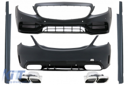 image-24-Пълен комплект за каросерия, подходящ за Mercedes C-Class W205 Sedan (2014-2020) C63s Edition 1 Дизайн