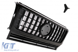 Предна Решетка подходяща за Mercedes G-Class W463 (2002-2017) New G63 GT-R Panamericana Дизайн-image-6096198